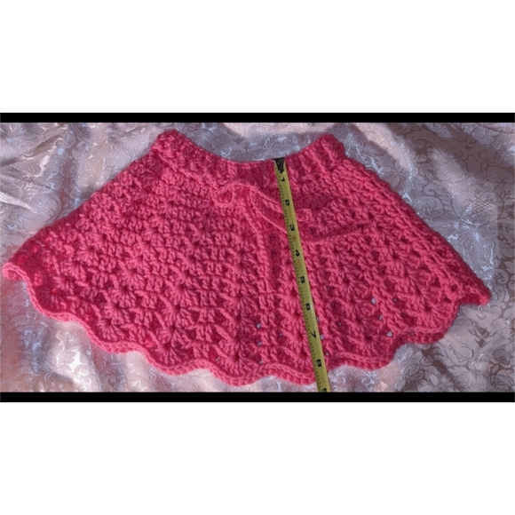 Pink Crochet Skirt Handmade - Picture 4 of 5